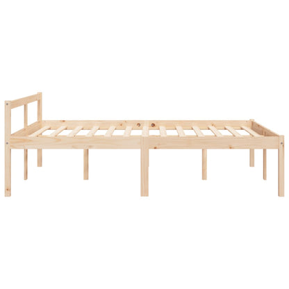 Senior Bed without Mattress 140x200cm Solid Wood Pine