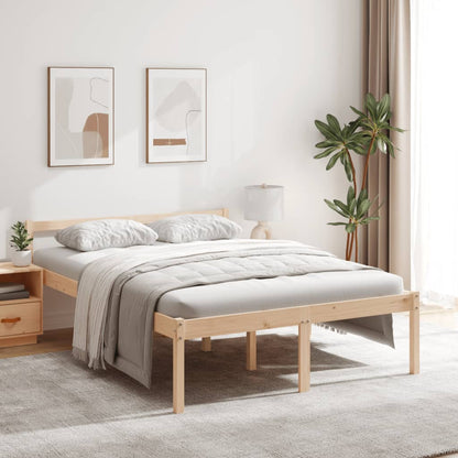 Senior Bed without Mattress 140x200cm Solid Wood Pine