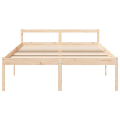 Senior Bed without Mattress 160x200cm Solid Wood Pine