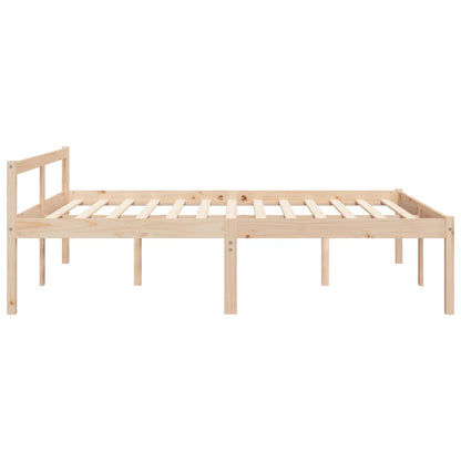 Senior Bed without Mattress 160x200cm Solid Wood Pine