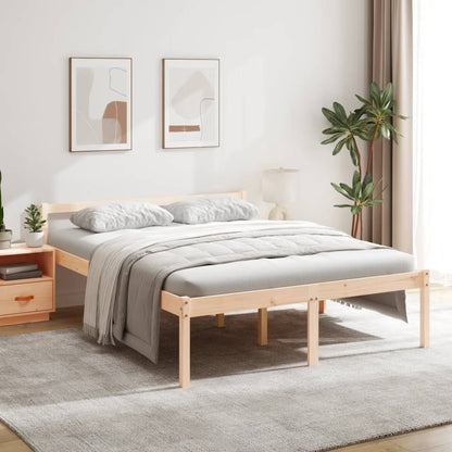 Senior Bed without Mattress 160x200cm Solid Wood Pine