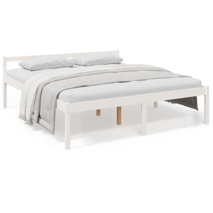 Bed Frame | White | Solid pine wood, Plywood | Super King | Bed Frame