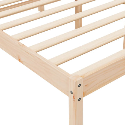 Senior Bed without Mattress 200x200cm Solid Wood Pine