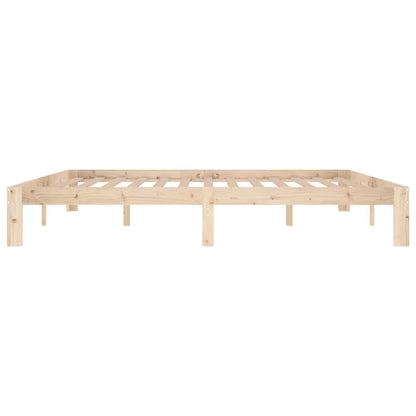Bed Frame | Natural wood | Solid Pine Wood | Double |  Simplistic