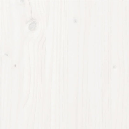 Bed Frame without Mattress White Solid Wood Pine 100x200cm