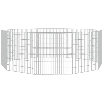 Free Range Animal Enclosure 10-Panel 54x60 cm Galvanised Iron