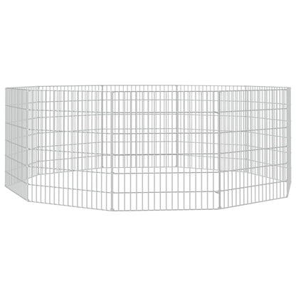 Free Range Animal Enclosure 10-Panel 54x60 cm Galvanised Iron
