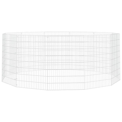 Free Range Animal Enclosure 12-Panel 54x80 cm Galvanised Iron