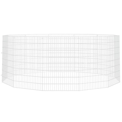 Free Range Animal Enclosure 12-Panel 54x80 cm Galvanised Iron