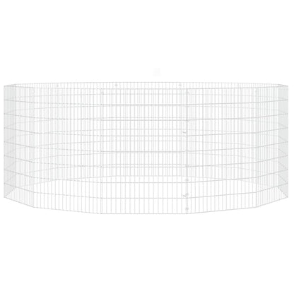 Free Range Animal Enclosure 12-Panel 54x80 cm Galvanised Iron