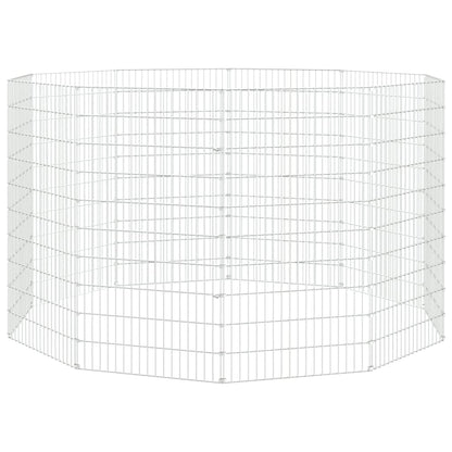 Free Range Animal Enclosure 10-Panel 54x100 cm Galvanised Iron