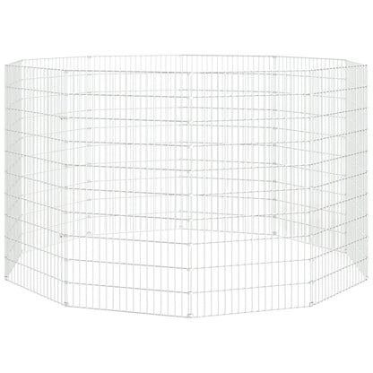 Free Range Animal Enclosure 10-Panel 54x100 cm Galvanised Iron