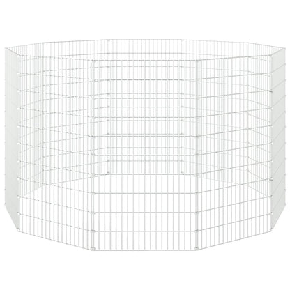 Free Range Animal Enclosure 10-Panel 54x100 cm Galvanised Iron