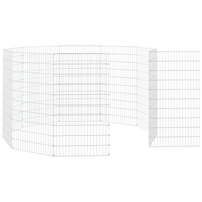 Free Range Animal Enclosure 10-Panel 54x100 cm Galvanised Iron