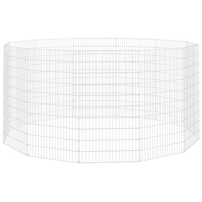 Free Range Animal Enclosure 12-Panel 54x100 cm Galvanised Iron