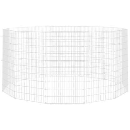 Free Range Animal Enclosure 12-Panel 54x100 cm Galvanised Iron