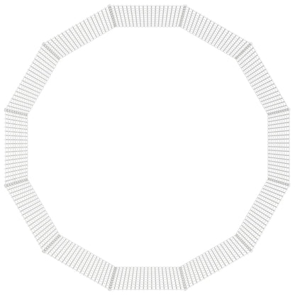 Free Range Animal Enclosure 12-Panel 54x100 cm Galvanised Iron