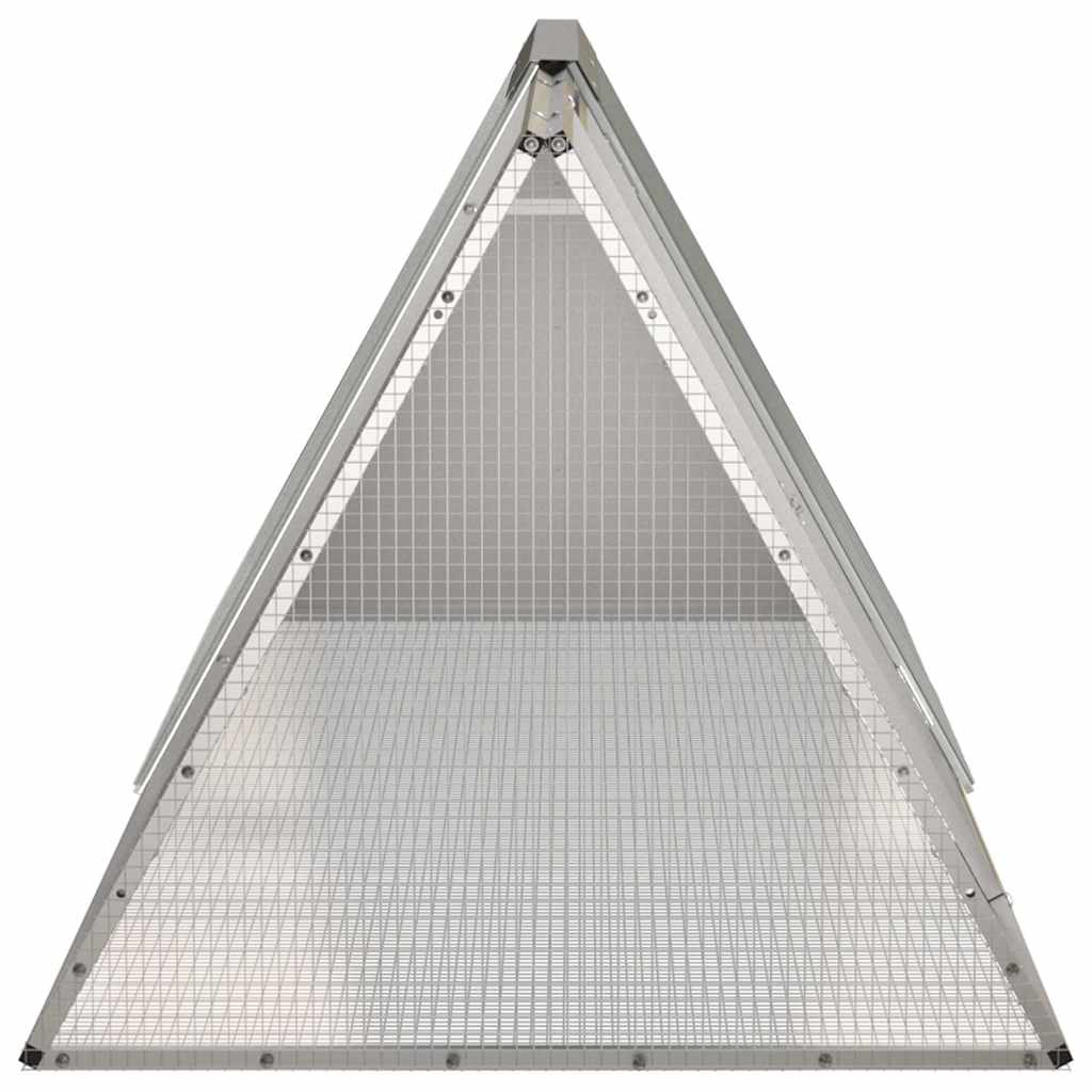 Rabbit Cage Grey 201,5x80,5x71 cm Galvanised Steel