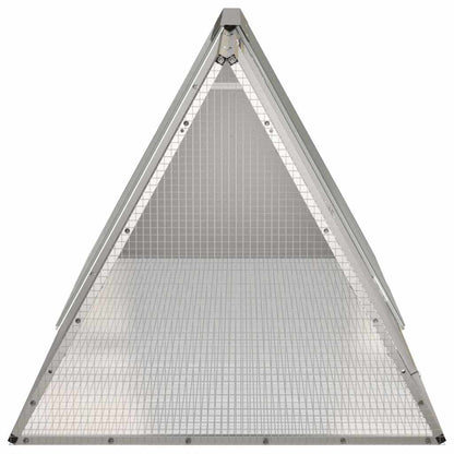Rabbit Cage Grey 201,5x80,5x71 cm Galvanised Steel