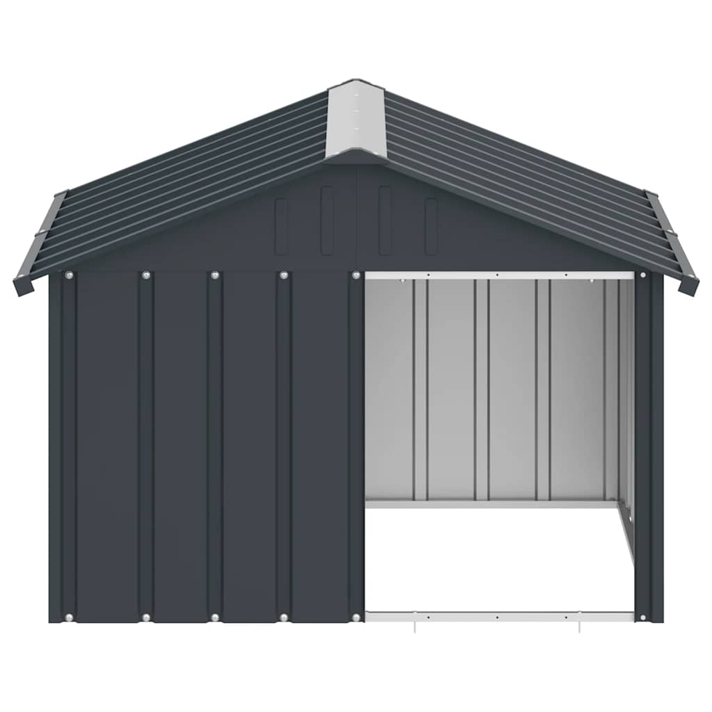 Dog House Anthracite 116.5x103x81.5 cm Galvanised Steel