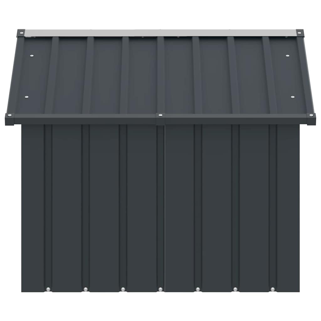 Dog House Anthracite 116.5x103x81.5 cm Galvanised Steel