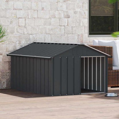 Dog House Anthracite 116.5x153x81.5 cm Galvanised Steel