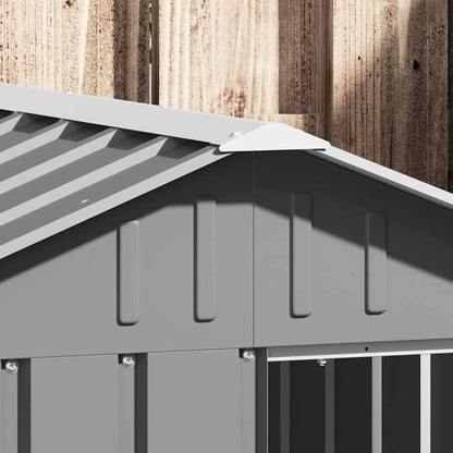 Dog House Grey 116.5x153x81.5 cm Galvanised Steel