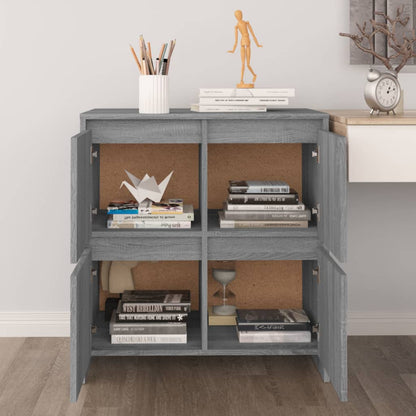 Sideboards 2 pcs Grey Sonoma 70x41x75 cm Engineered Wood