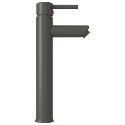 Bathroom Sink with Tap and Push Drain Frosted Tempered Glass