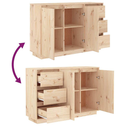 813804 vidaXL Sideboard 111x34x75 cm Solid Wood Pine