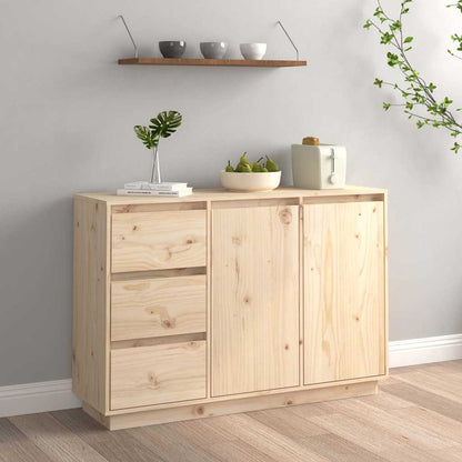 813804 vidaXL Sideboard 111x34x75 cm Solid Wood Pine