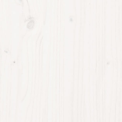 Sideboard White 111x34x60 cm Solid Wood Pine