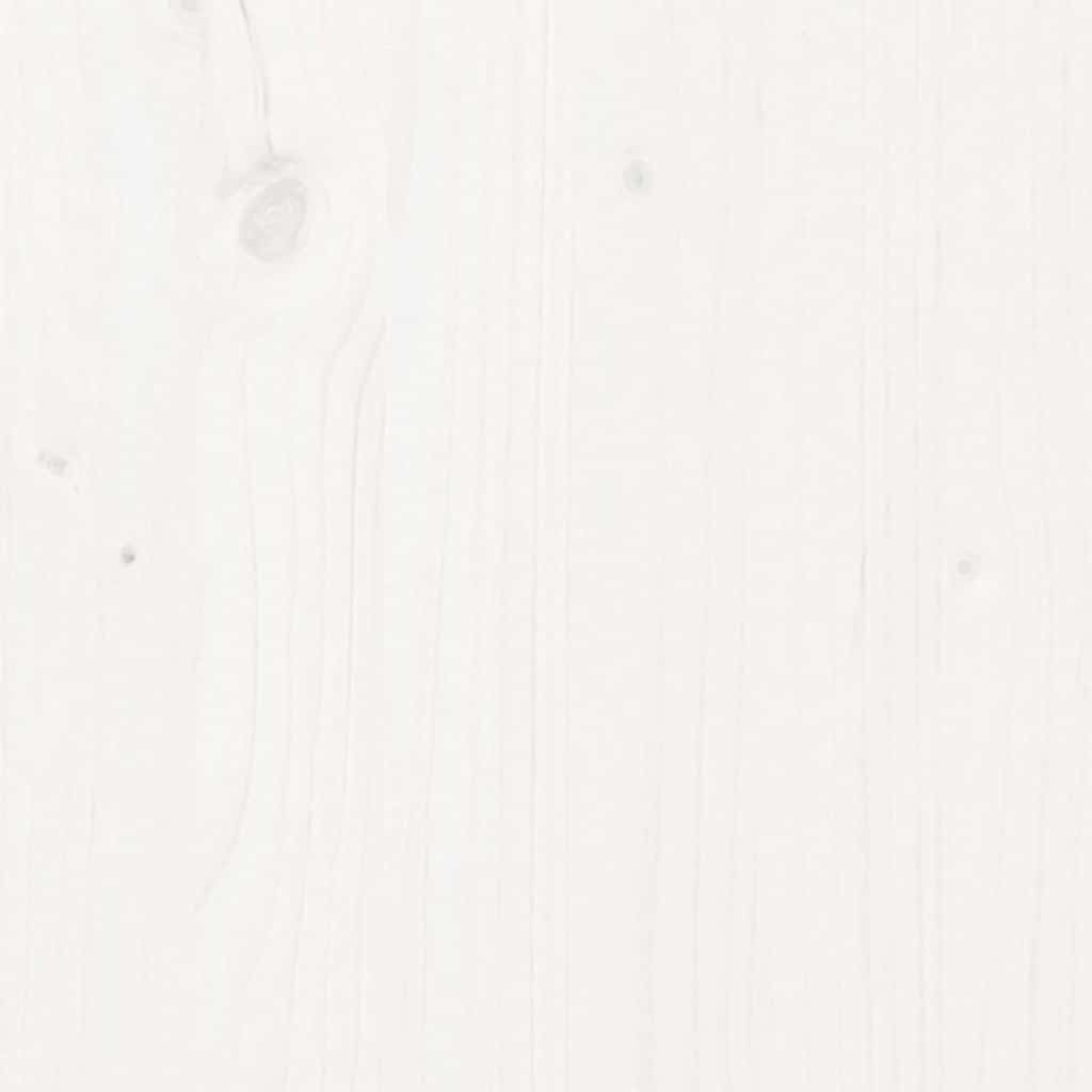 Sideboard White 111x34x60 cm Solid Wood Pine