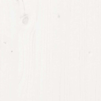 Sideboard White 111x34x60 cm Solid Wood Pine