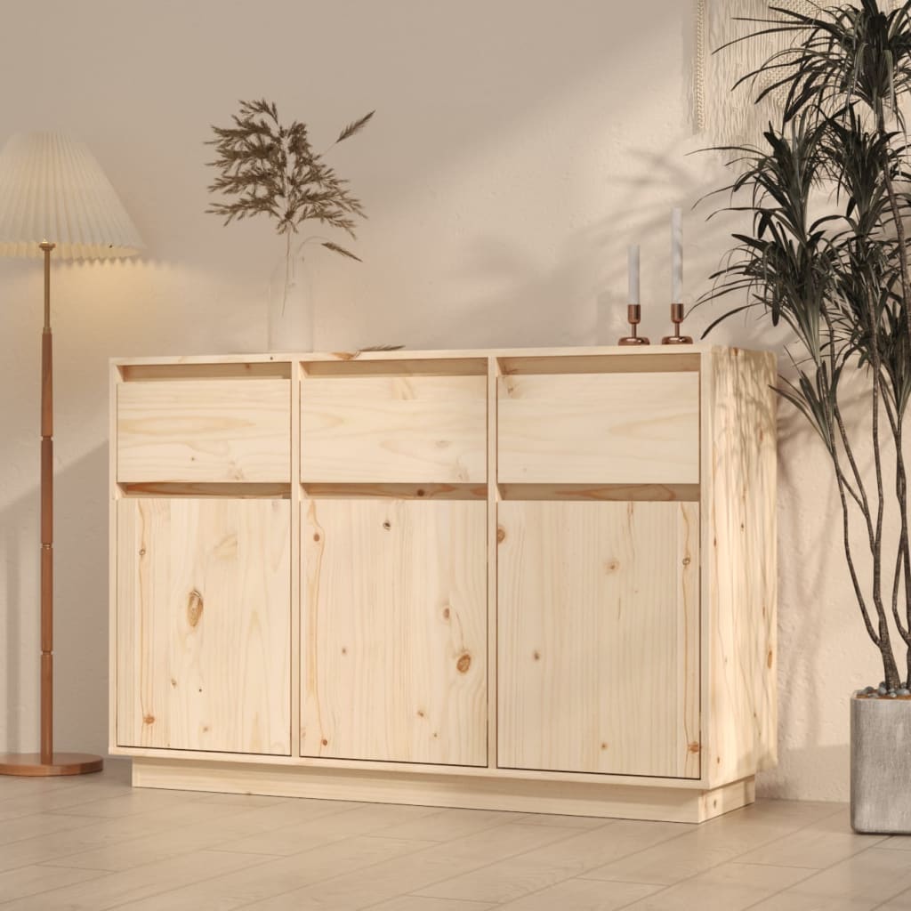 Sideboard 111x36x75 cm Solid Wood Pine