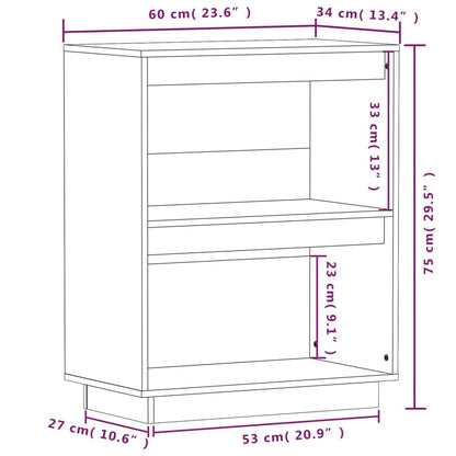 Console Cabinet | Black | Solid pine wood | Small | Console Cabinet