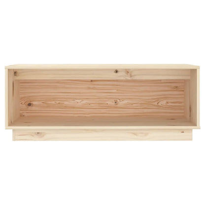 TV Cabinet 90x35x35 cm Solid Wood Pine
