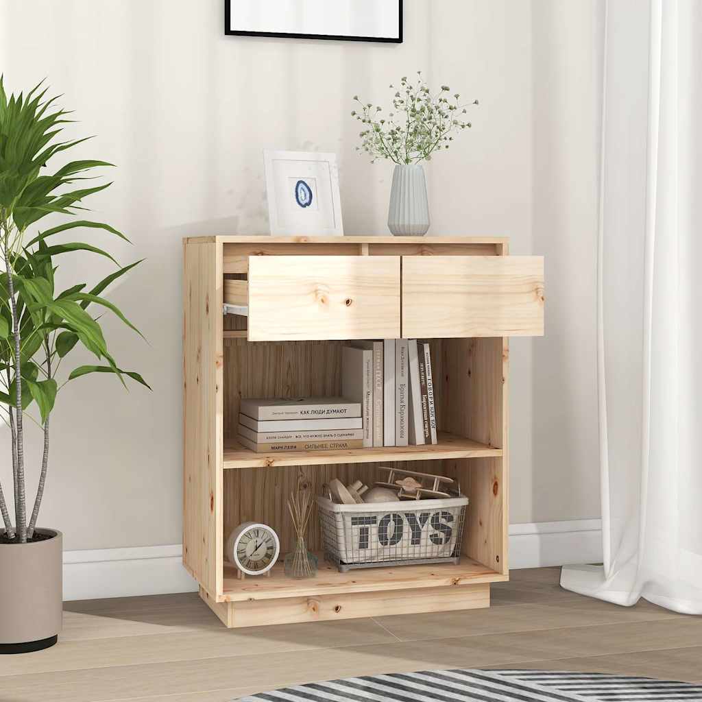 813834 vidaXL Console Cabinet 60x34x75 cm Solid Wood Pine
