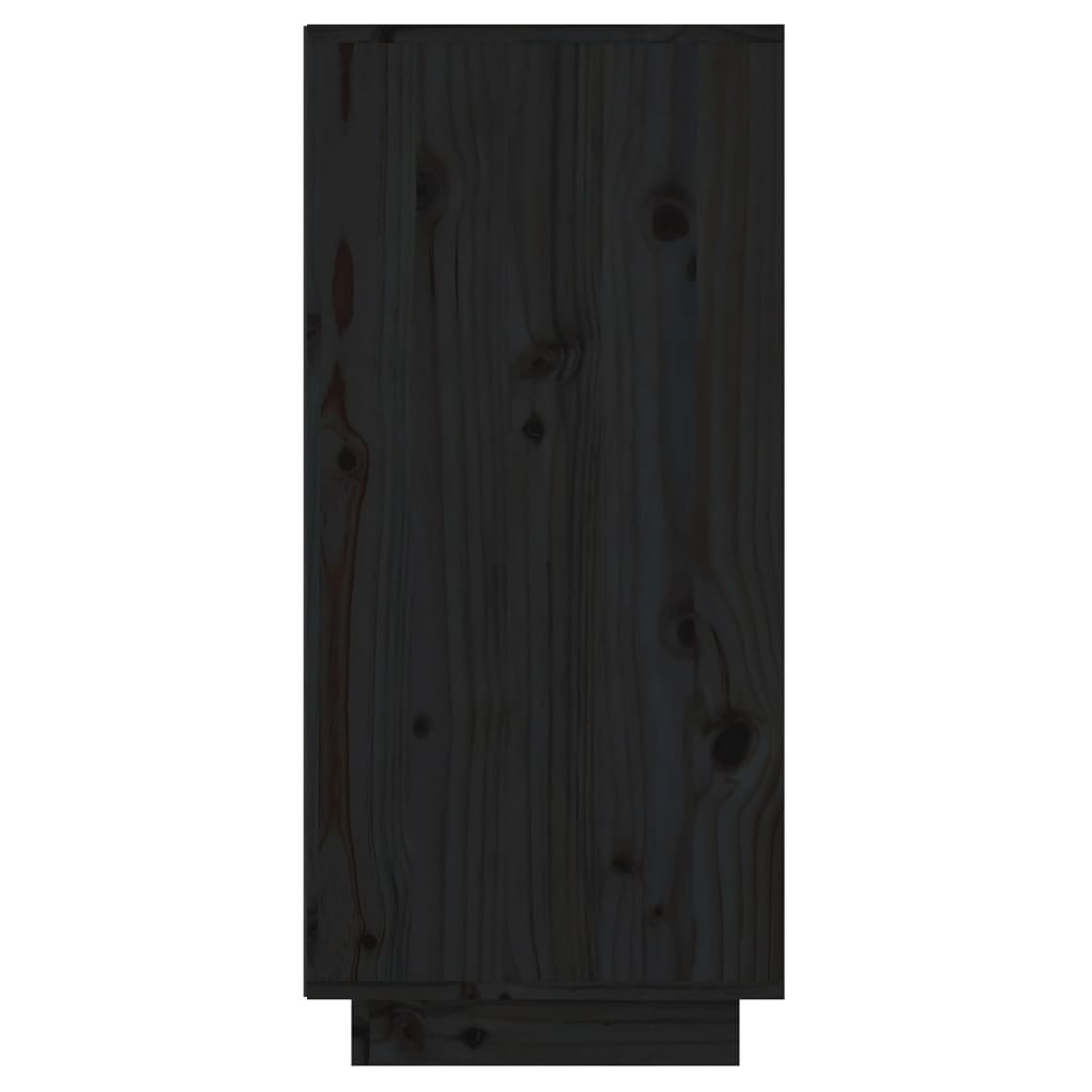 Console Cabinet | Black | Solid Pine Wood | Medium | Console Cabinet