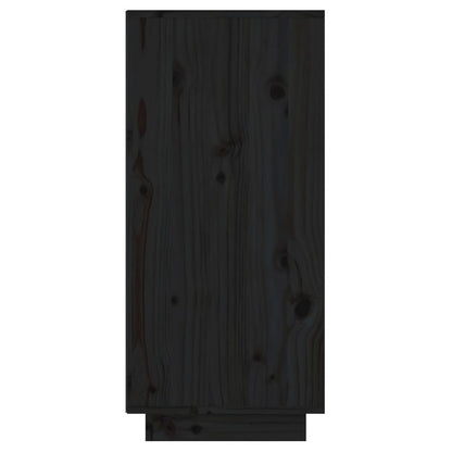 Console Cabinet | Black | Solid Pine Wood | Medium | Console Cabinet