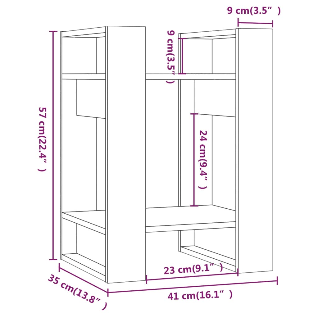 Book Cabinet | Black | Solid pine wood | Compact | Black Book Cabinet