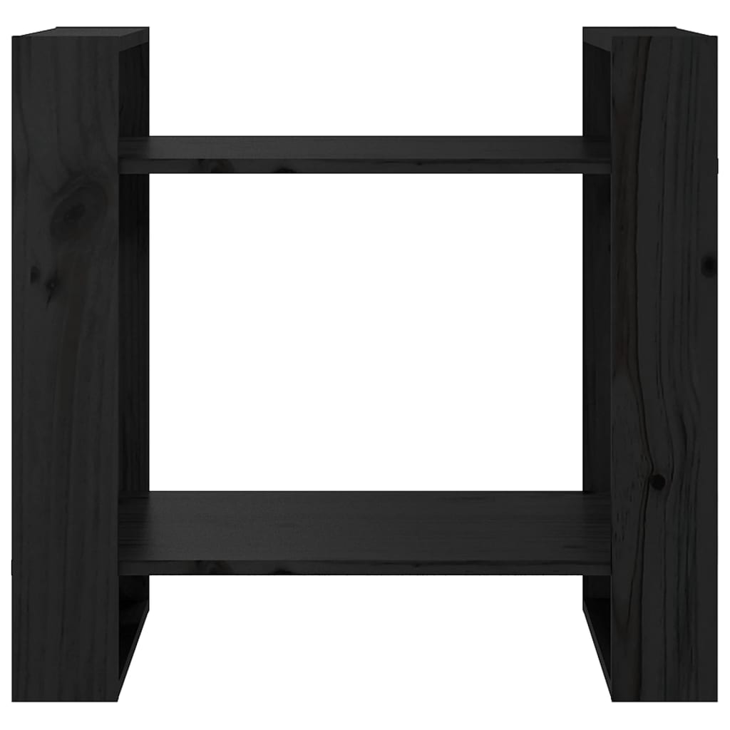 Book Cabinet | Black | Solid Pine Wood | Small | Book Cabinet