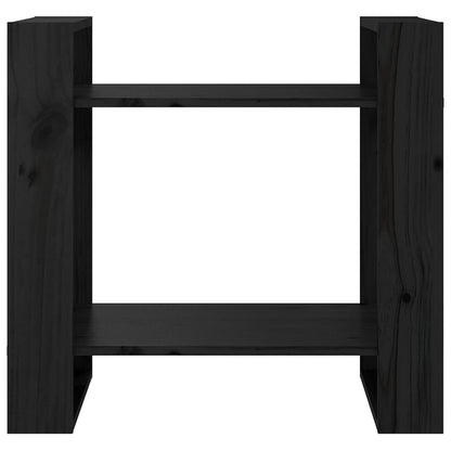 Book Cabinet | Black | Solid Pine Wood | Small | Book Cabinet