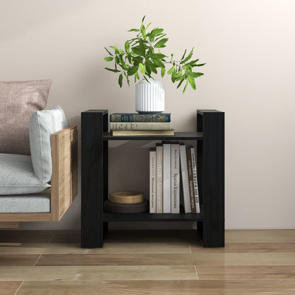 Book Cabinet | Black | Solid Pine Wood | Small | Book Cabinet