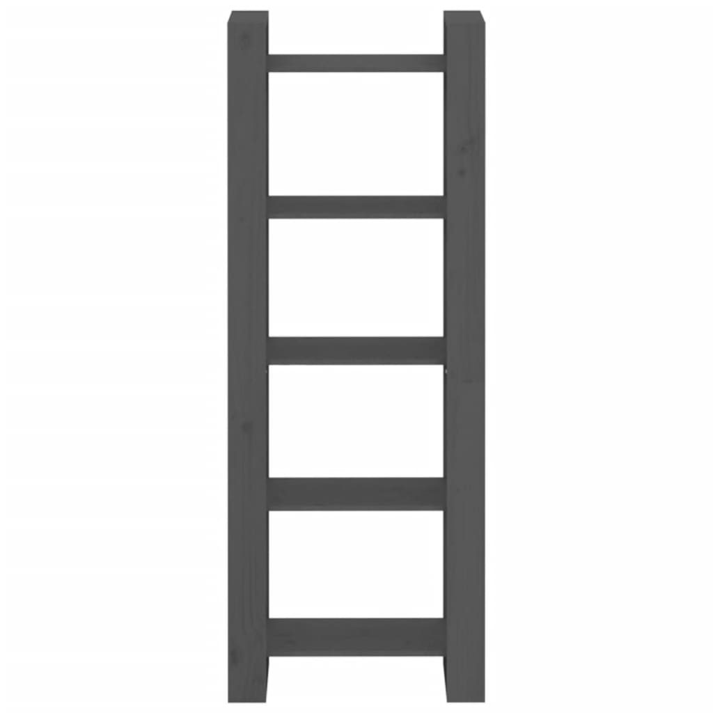 Book Cabinet/Room Divider Grey 60x35x160 cm Solid Wood