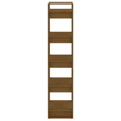 813892 vidaXL Book Cabinet/Room Divider Honey Brown 60x35x160 cm Solid Wood