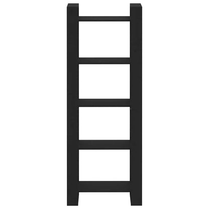 813893 vidaXL Book Cabinet/Room Divider Black 60x35x160 cm Solid Wood