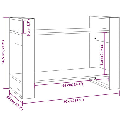 Book Cabinet/Room Divider Honey Brown 80x35x56.5 cm Solid Wood