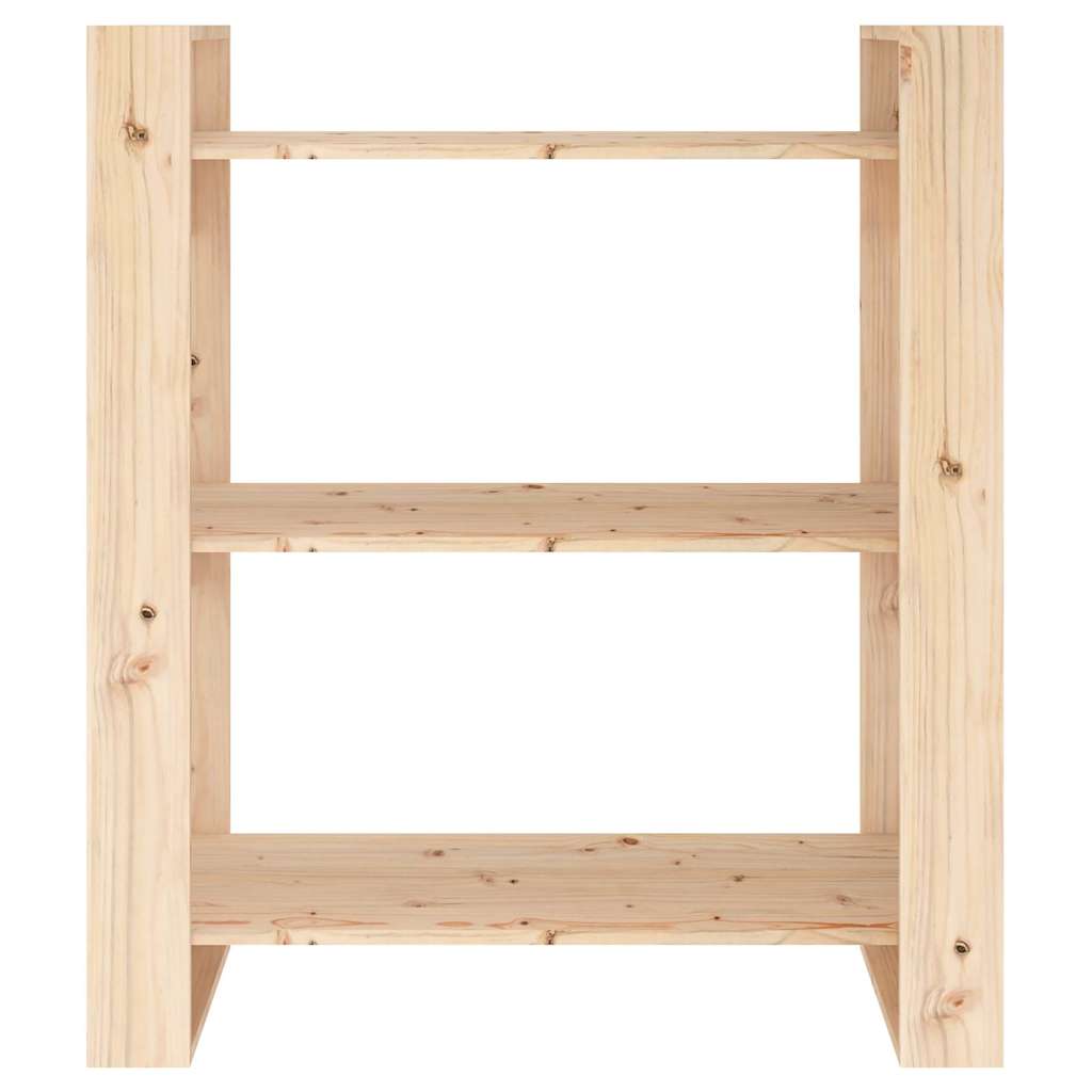 813899 vidaXL Book Cabinet/Room Divider 80x35x91 cm Solid Wood Pine