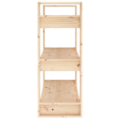 813899 vidaXL Book Cabinet/Room Divider 80x35x91 cm Solid Wood Pine